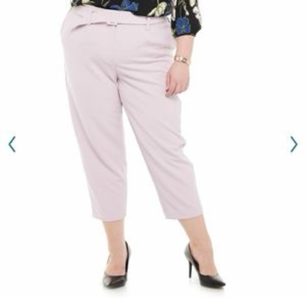 Evri Purple Cropped Trouser